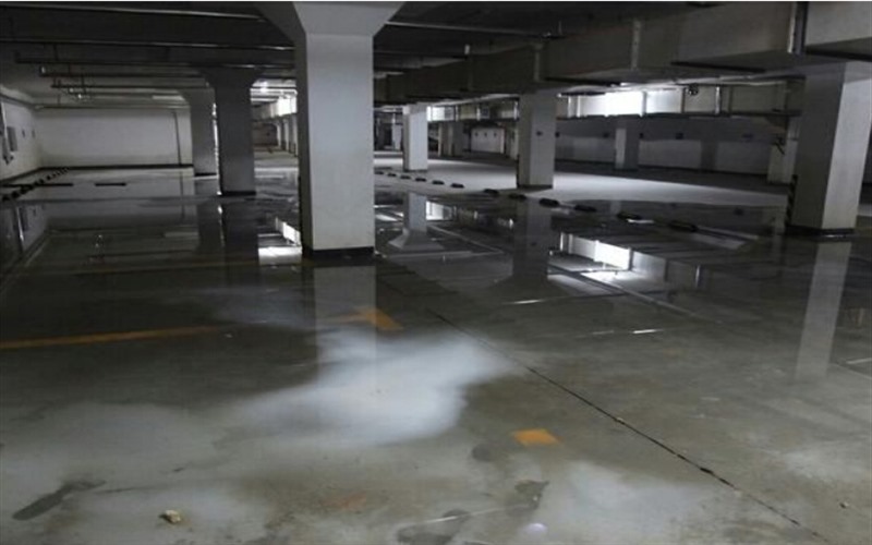 广州花生时尚宾馆地下车库防水堵漏